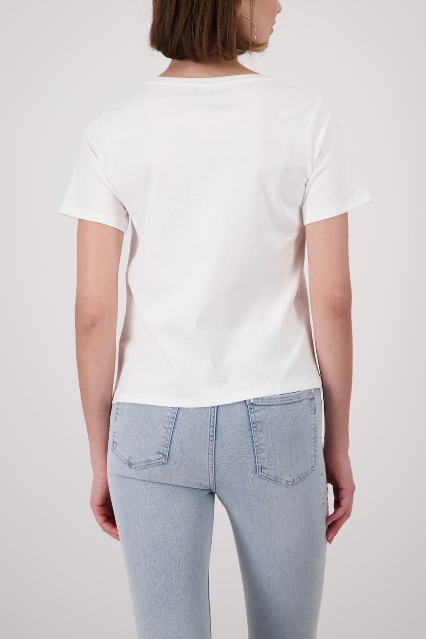 Monari fehér felső női mintával - ekrü, 5. kép | MyBerill Boutique