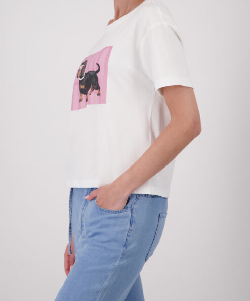 Monari Tacskó mintás póló - ekrü, 6. kép | MyBerill Boutique
