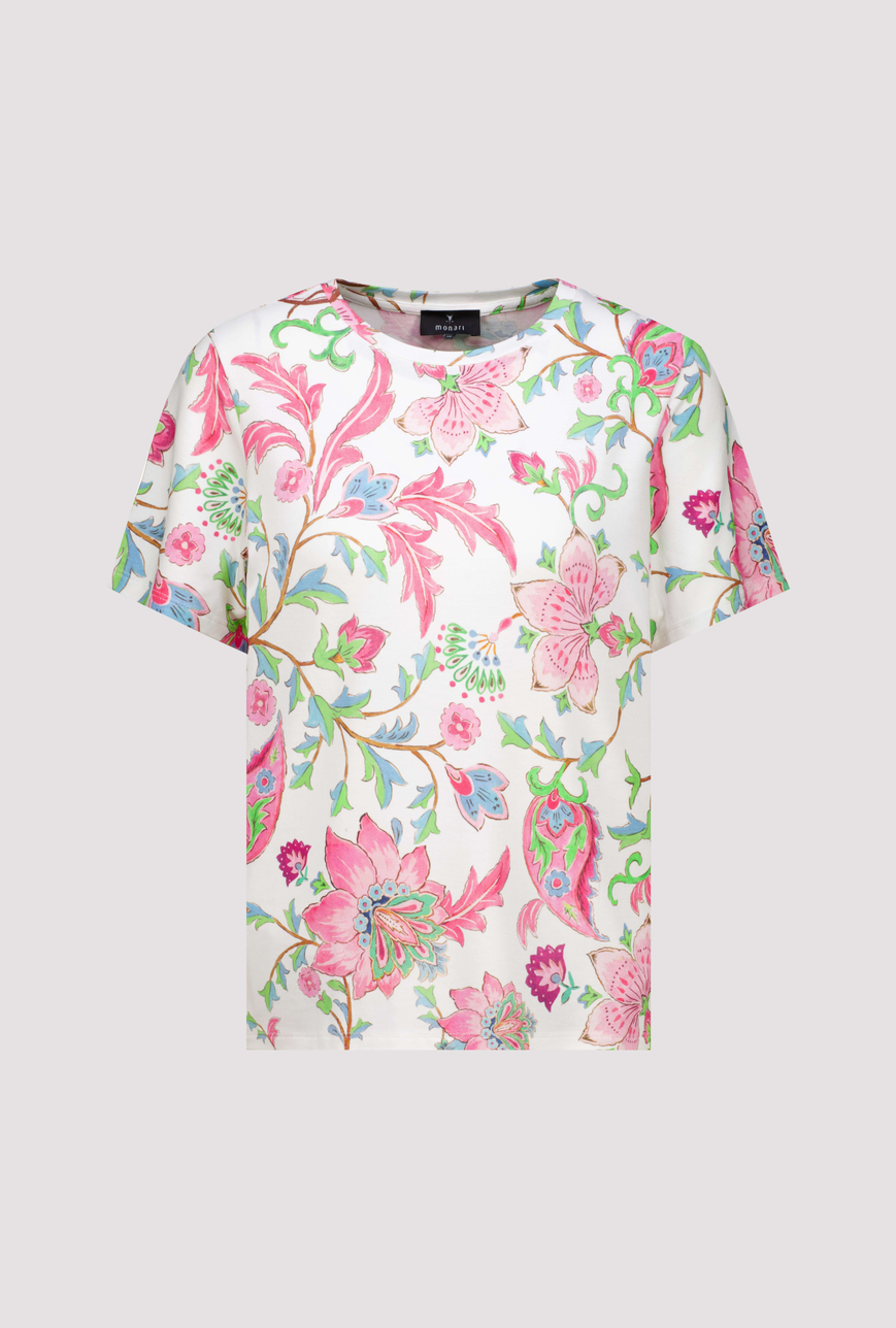 Monari Virág mintás felső - ekrü, 6. kép | MyBerill Boutique