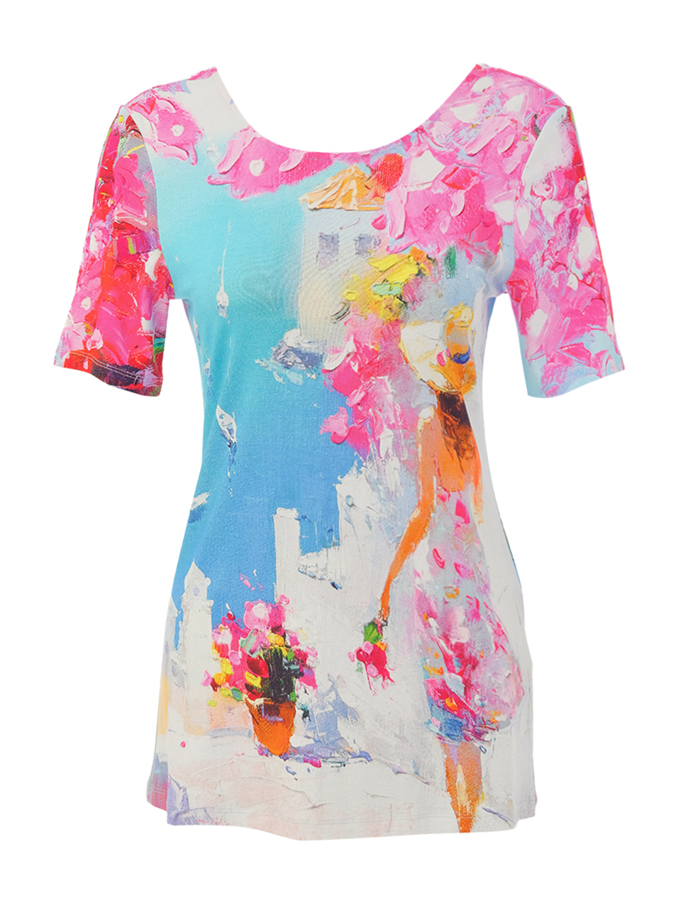 Dolcezza “Nyár Santoriniben” Felső csipke betétes - Blúz | MyBerill Boutique