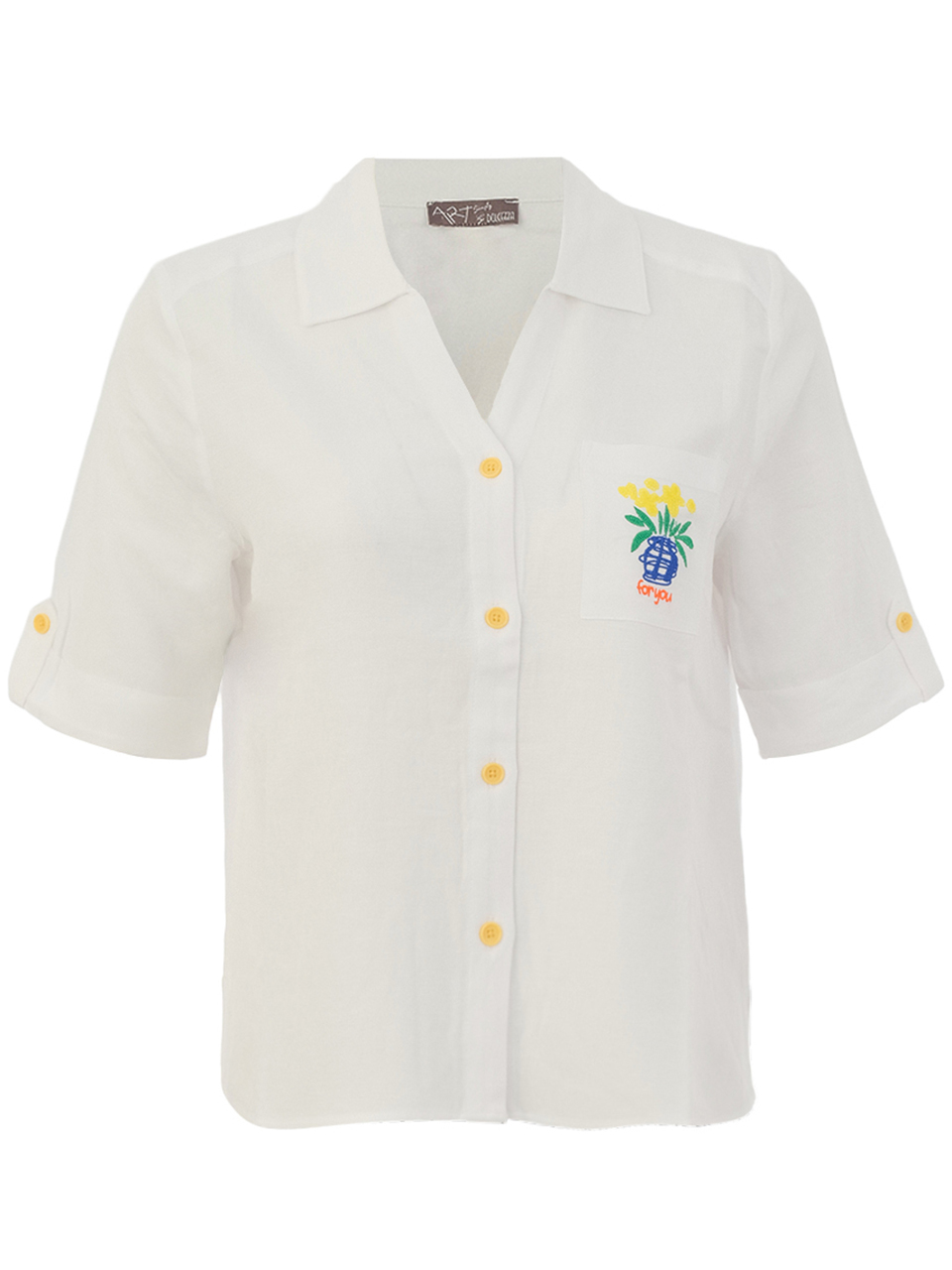Dolcezza “A Kézzel készített kertem” Fehér Blúz - 3/4-es ujjú, 4. kép | MyBerill Boutique