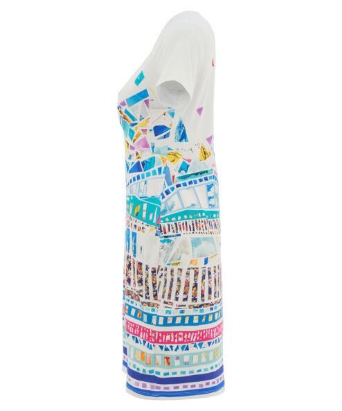 Dolcezza “A szél levegője ezer színben”V nyakú ruha - Dolcezza, 5. kép | MyBerill Boutique