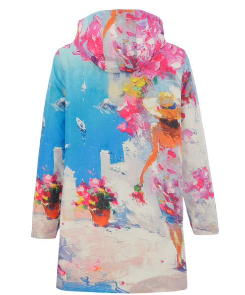 Dolcezza “Nyár Santoriniben” esőkabát - barna, 4. kép | MyBerill Boutique