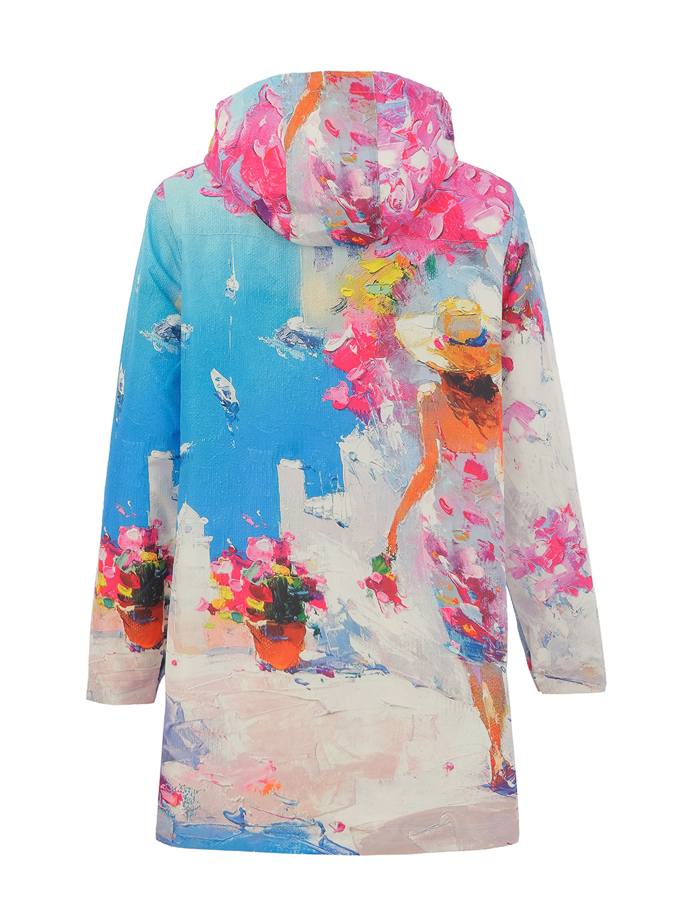 Dolcezza “Nyár Santoriniben” esőkabát - barna, 4. kép | MyBerill Boutique