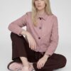 Rabe Velúr kabát gombos és oldalsó zsebekkel - galléros | MyBerill Boutique