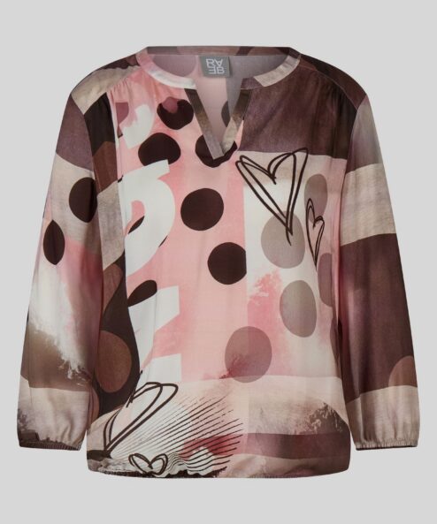 Rabe Viszkóz blúz grafikus mintával - 3/4-es ujjú, 5. kép | MyBerill Boutique