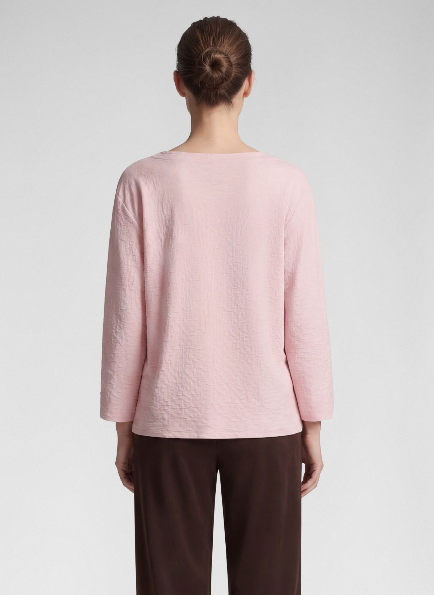 Rabe Texturált felső 3/4-es ujjal és kerek nyakkal - 3/4-es ujjú, 5. kép | MyBerill Boutique