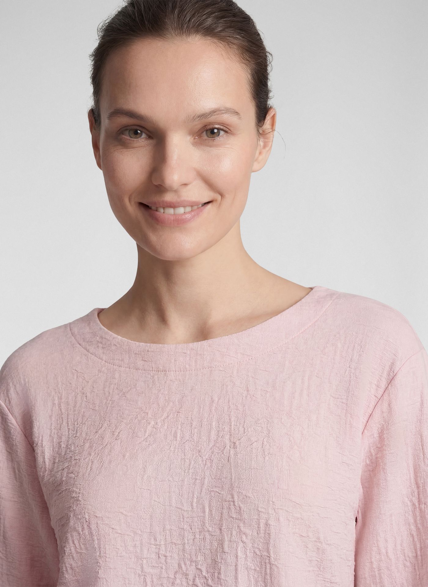 Rabe Texturált felső 3/4-es ujjal és kerek nyakkal - 3/4-es ujjú, 4. kép | MyBerill Boutique