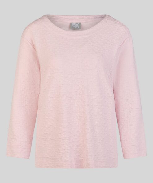 Rabe Texturált felső 3/4-es ujjal és kerek nyakkal - 3/4-es ujjú, 7. kép | MyBerill Boutique