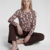 Rabe Grafikus felső absztrakt mintával - 3/4-es ujjú | MyBerill Boutique