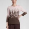 Rabe Városkép mintás felső strasszokkal - 3/4-es ujjú | MyBerill Boutique