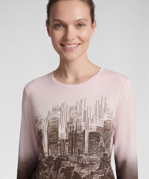 Rabe Városkép mintás felső strasszokkal - 3/4-es ujjú, 4. kép | MyBerill Boutique