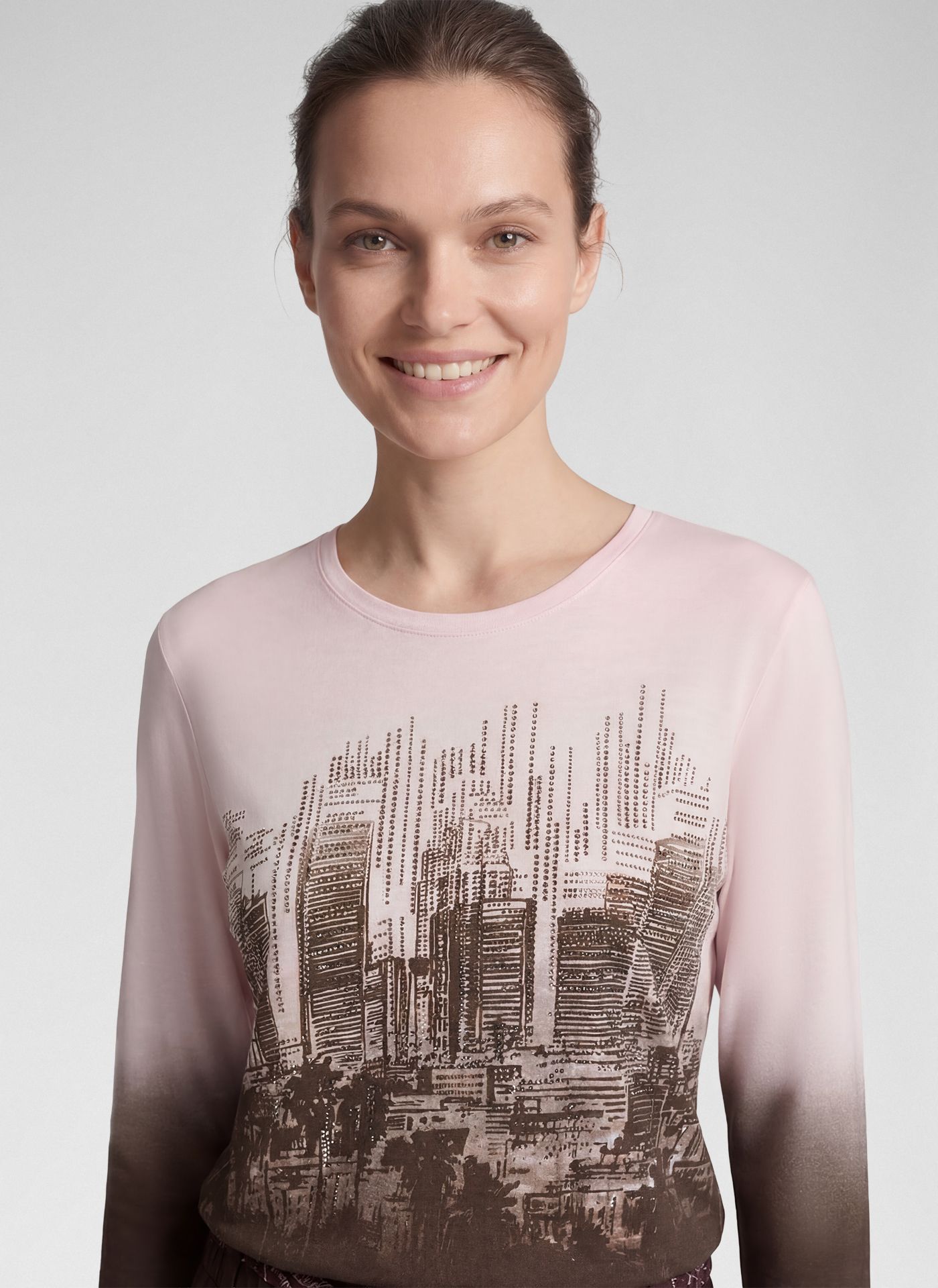 Rabe Városkép mintás felső strasszokkal - 3/4-es ujjú, 4. kép | MyBerill Boutique