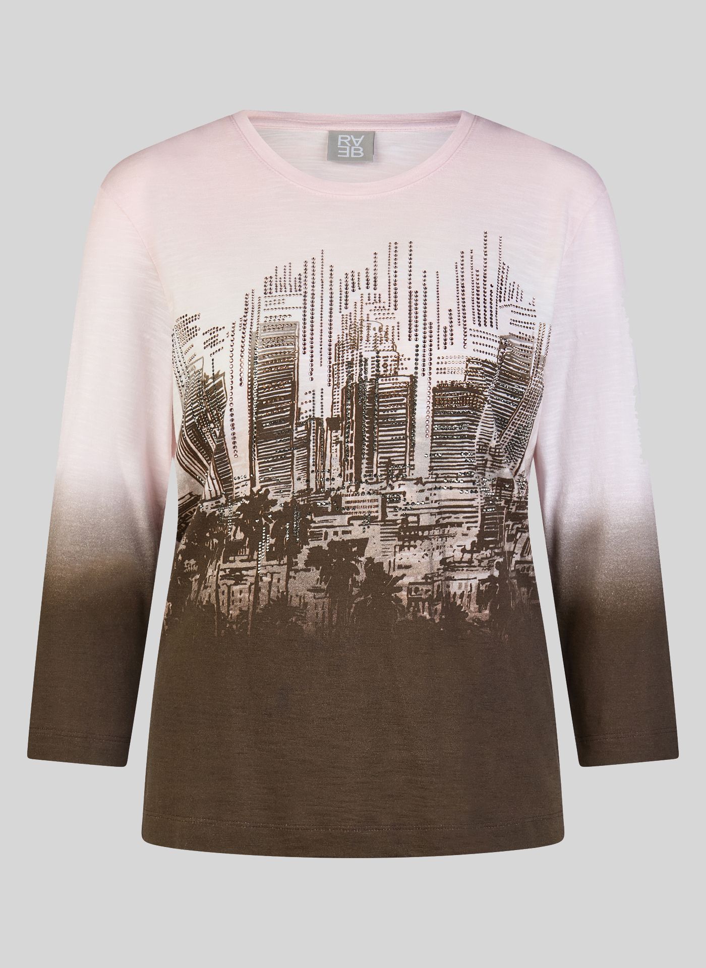Rabe Városkép mintás felső strasszokkal - 3/4-es ujjú, 7. kép | MyBerill Boutique