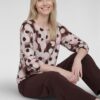 Rabe kerek nyakú pöttyös mintás felső - 3/4-es ujjú | MyBerill Boutique