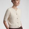 Rabe Rövid ujjú kardigán díszes gombokkal - ekrü | MyBerill Boutique