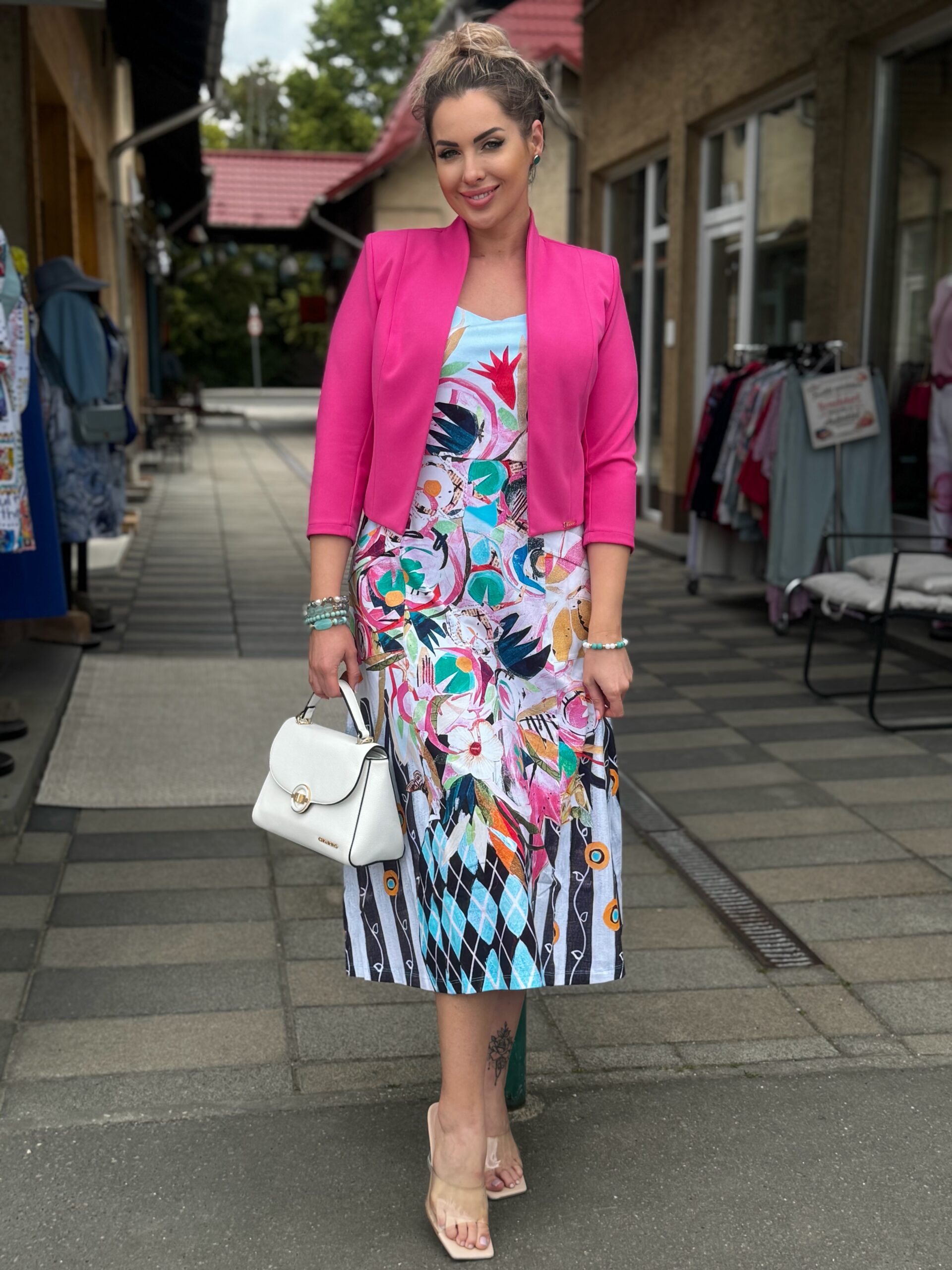 Dolcezza “Az Éber Álom” Pamut ruha - acélkék, 2. kép | MyBerill Boutique