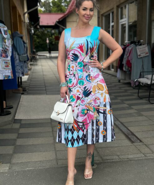 Dolcezza “Az Éber Álom” Pamut ruha - acélkék | MyBerill Boutique