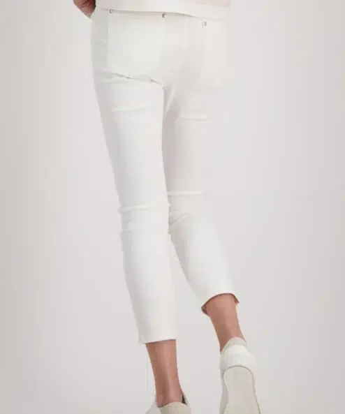 Monari fehér farmer 7/8 strasszos - fehér, 6. kép | MyBerill Boutique