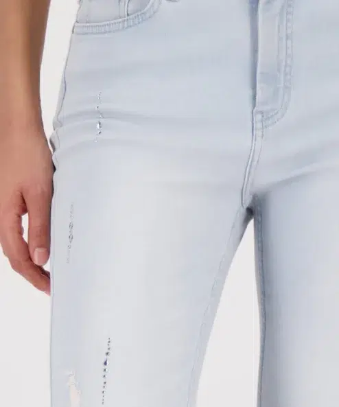 Monari világoskék farmer 7/8 strasszos - kék, 4. kép | MyBerill Boutique