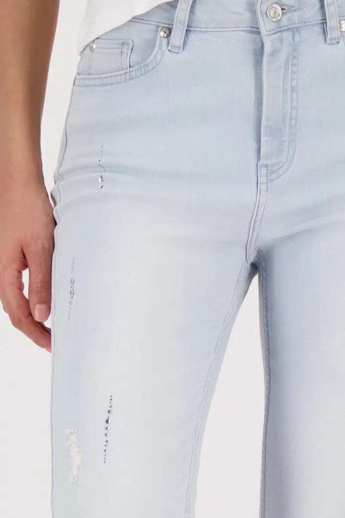 Monari világoskék farmer 7/8 strasszos - kék, 4. kép | MyBerill Boutique