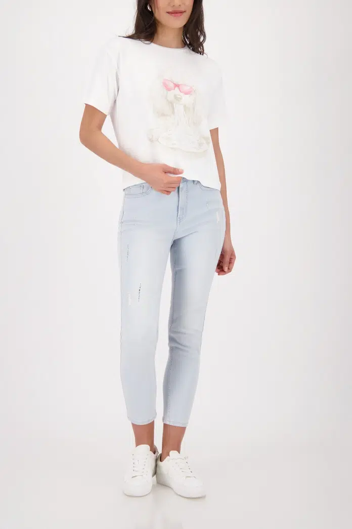 Monari világoskék farmer 7/8 strasszos - kék | MyBerill Boutique