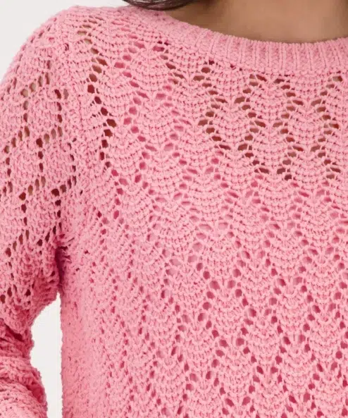 Monari zsenilia azsúr pulóver rózsaszín - Felső, 4. kép | MyBerill Boutique