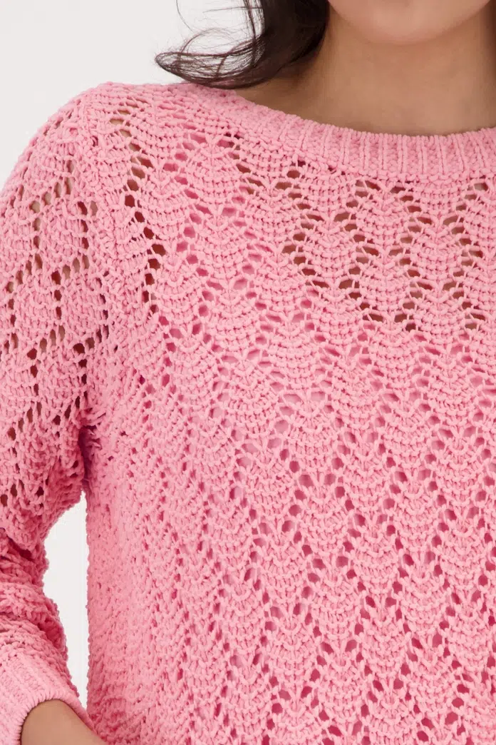Monari zsenilia azsúr pulóver rózsaszín - Felső, 4. kép | MyBerill Boutique