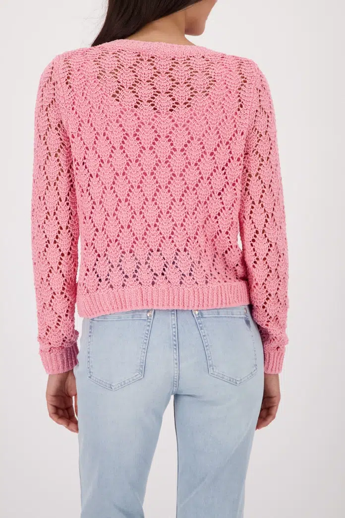 Monari zsenilia azsúr pulóver rózsaszín - Felső, 5. kép | MyBerill Boutique