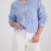 Monari világoskék azsúr pulóver - Felső | MyBerill Boutique