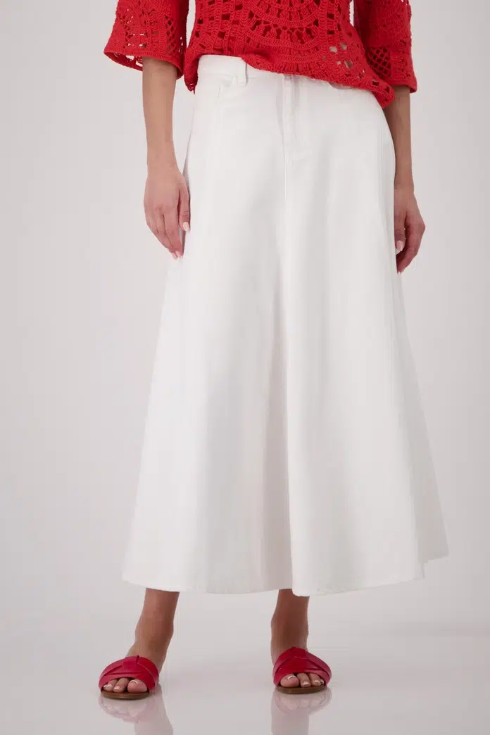 Monari maxi farmer szoknya fehér - fehér, 3. kép | MyBerill Boutique