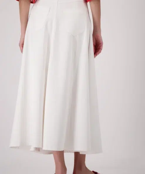 Monari maxi farmer szoknya fehér - fehér, 5. kép | MyBerill Boutique
