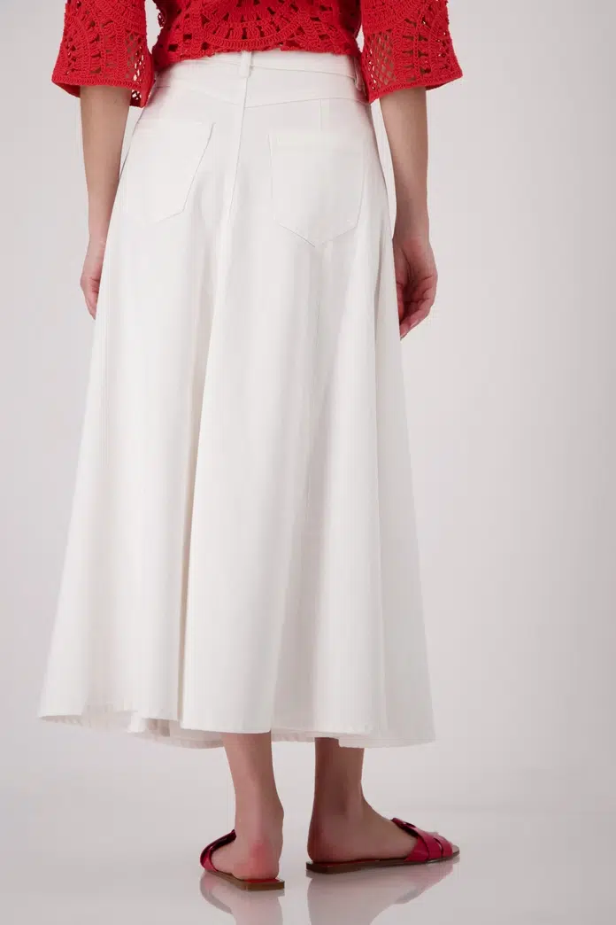 Monari maxi farmer szoknya fehér - fehér, 5. kép | MyBerill Boutique