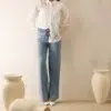 Monari strasszos farmernadrág - kék | MyBerill Boutique