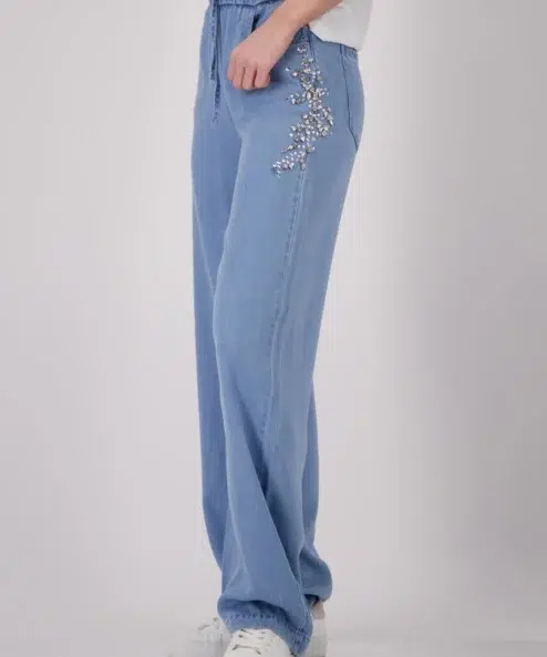 Monari strasszos farmernadrág - kék, 5. kép | MyBerill Boutique