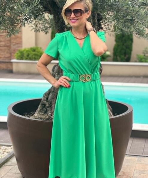 Mystic Day Gréta ruha zöld - Alkalmi ruha, 3. kép | MyBerill Boutique
