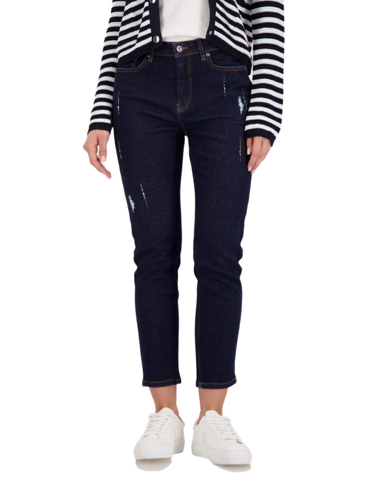 Monari sötétkék farmer 7/8 strasszos - kék | MyBerill Boutique