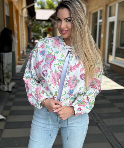 Monari virágmintás kiskabát - bézs, 3. kép | MyBerill Boutique