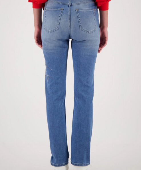 Monari strasszos feliratú farmer nadrág kék - kék, 4. kép | MyBerill Boutique