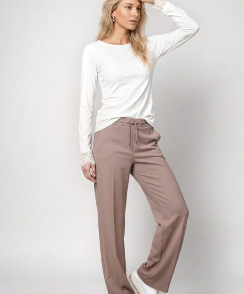 Monari Széles szárú nadrág taupe - barna, 2. kép | MyBerill Boutique