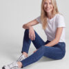 Rabe Slim fit jogger farmernadrág kényelmes kék derékpánttal (Bella) - kék | MyBerill Boutique