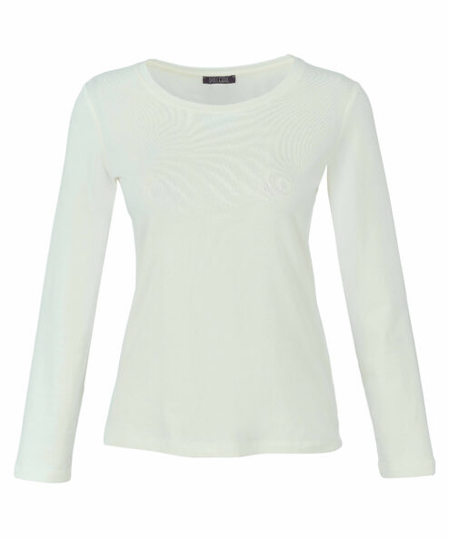 Dolcezza ekrü kerek nyakú hosszú ujjú felső - 3/4-es ujjú | MyBerill Boutique