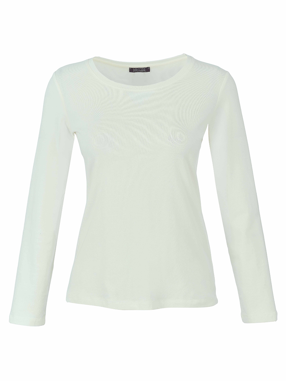 Dolcezza ekrü kerek nyakú hosszú ujjú felső - 3/4-es ujjú | MyBerill Boutique