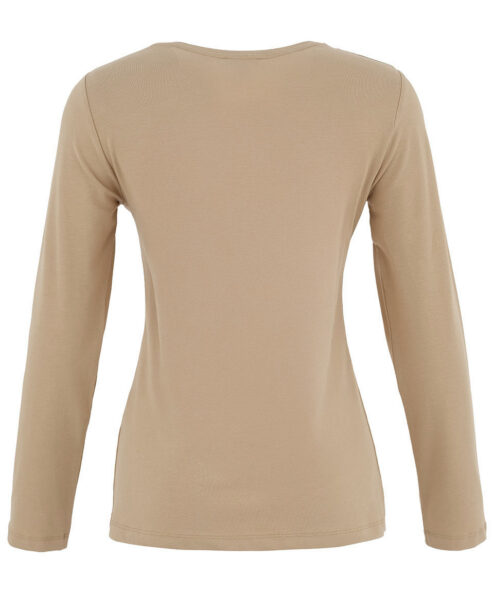 Dolcezza taupe kerek nyakú hosszú ujjú felső - 3/4-es ujjú, 3. kép | MyBerill Boutique