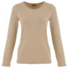 Dolcezza taupe kerek nyakú hosszú ujjú felső - 3/4-es ujjú | MyBerill Boutique