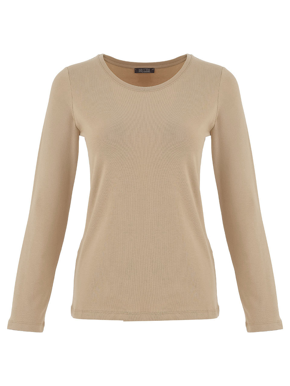 Dolcezza taupe kerek nyakú hosszú ujjú felső - 3/4-es ujjú | MyBerill Boutique