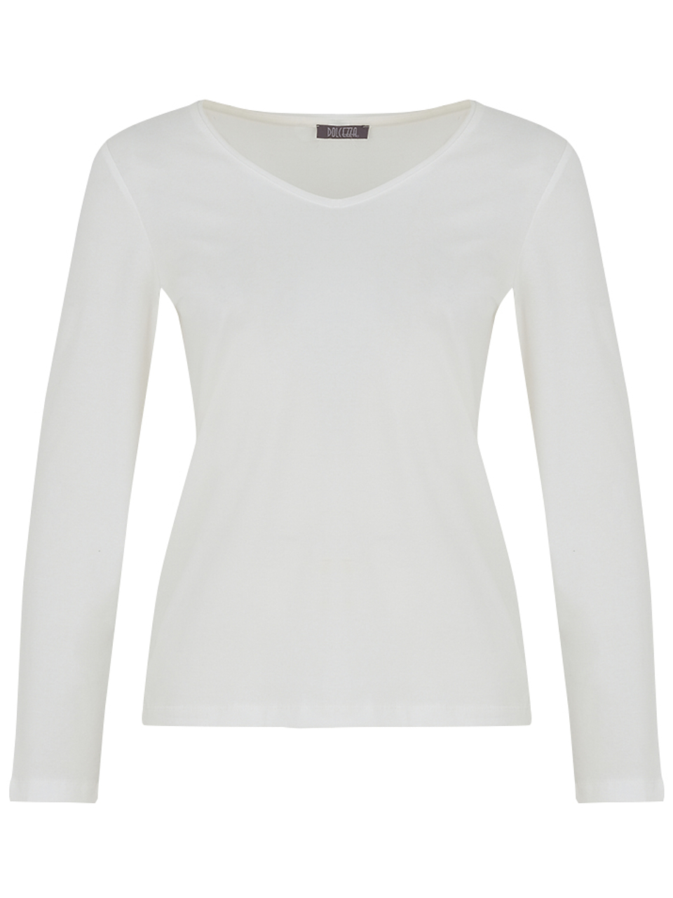 Dolcezza ekrü V nyakú hosszú ujjú felső - 3/4-es ujjú | MyBerill Boutique