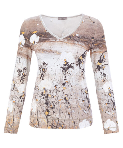 Dolcezza „Arany és ezüst szellő” V-nyakú felső - 3/4-es ujjú, 3. kép | MyBerill Boutique
