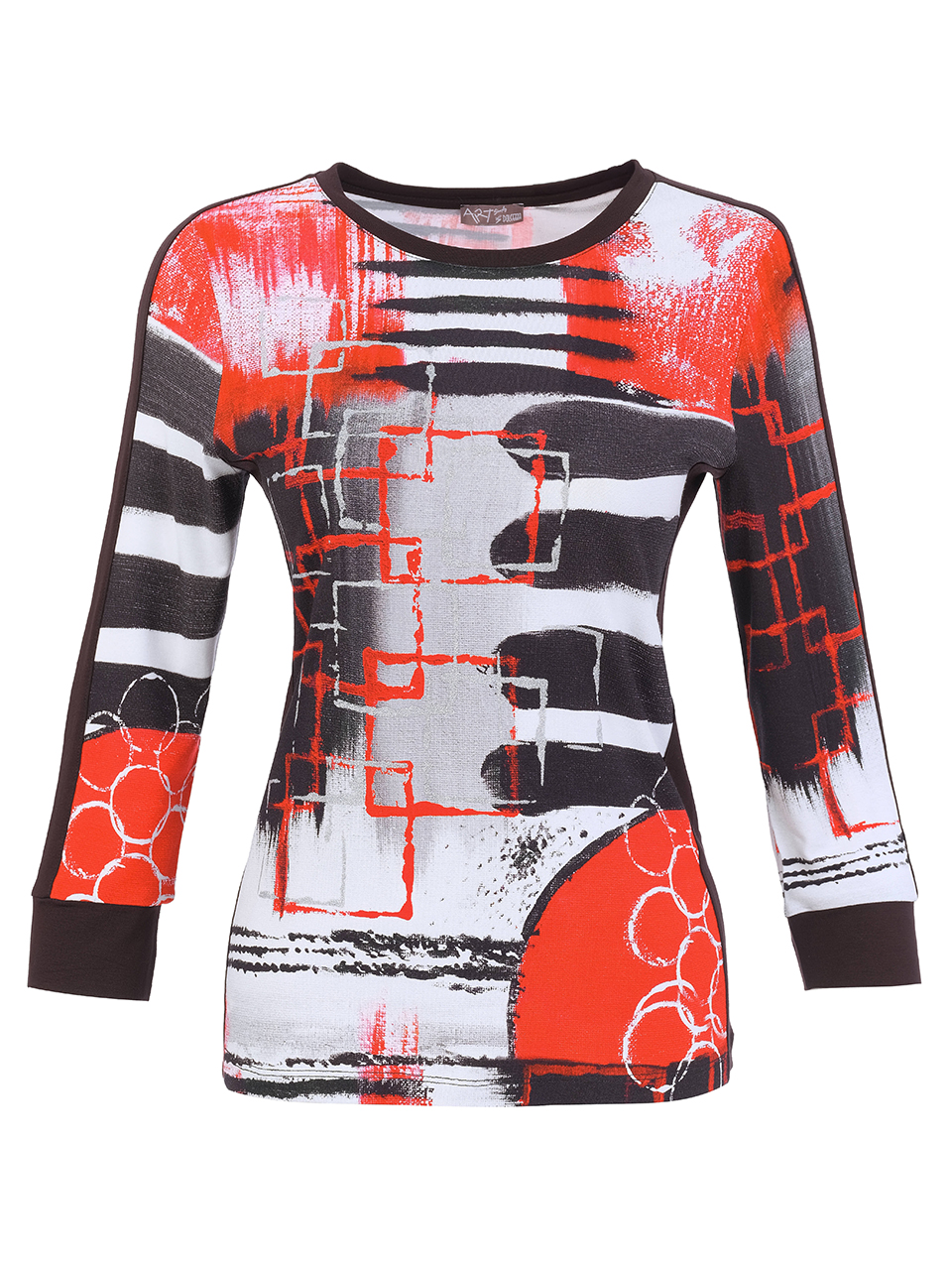 Dolcezza „Geo Stripes” kerek nyakú felső - 3/4-es ujjú, 3. kép | MyBerill Boutique