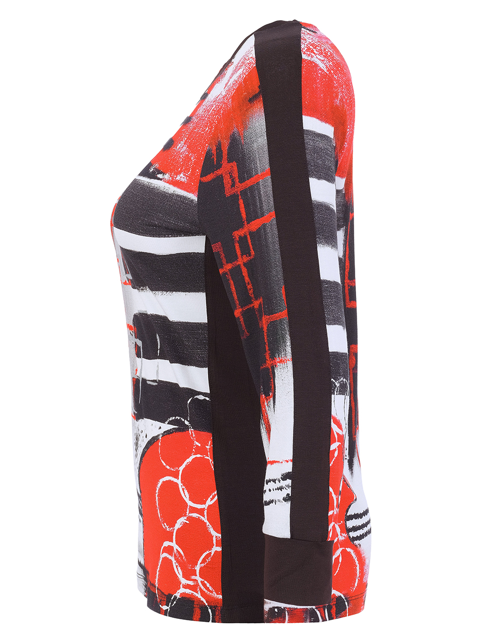Dolcezza „Geo Stripes” kerek nyakú felső - 3/4-es ujjú, 4. kép | MyBerill Boutique